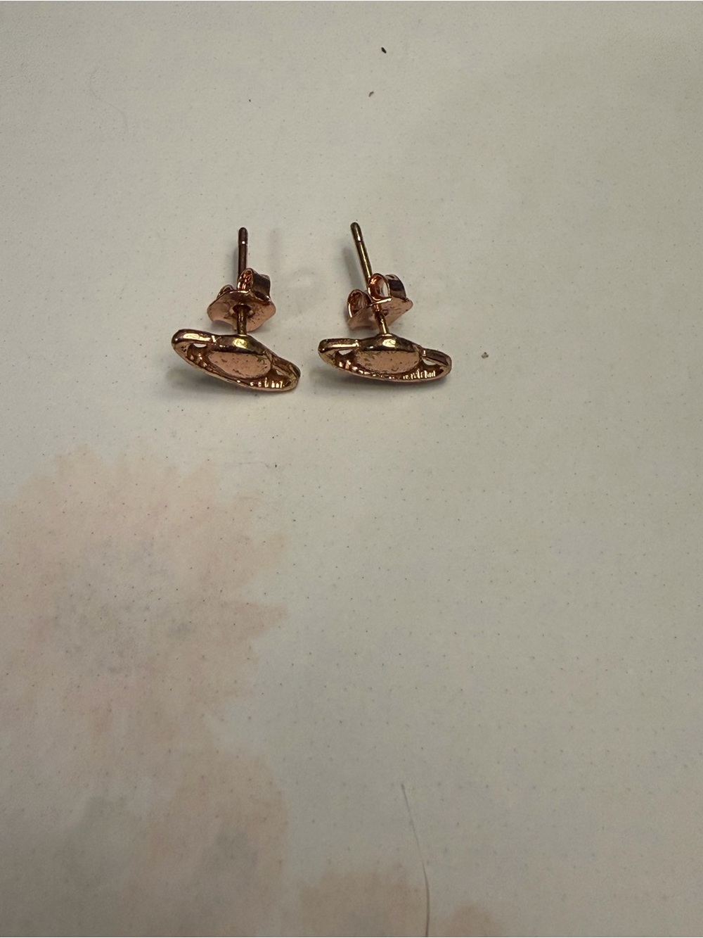 Rose Gold Women’s Saturn Stud Earrings